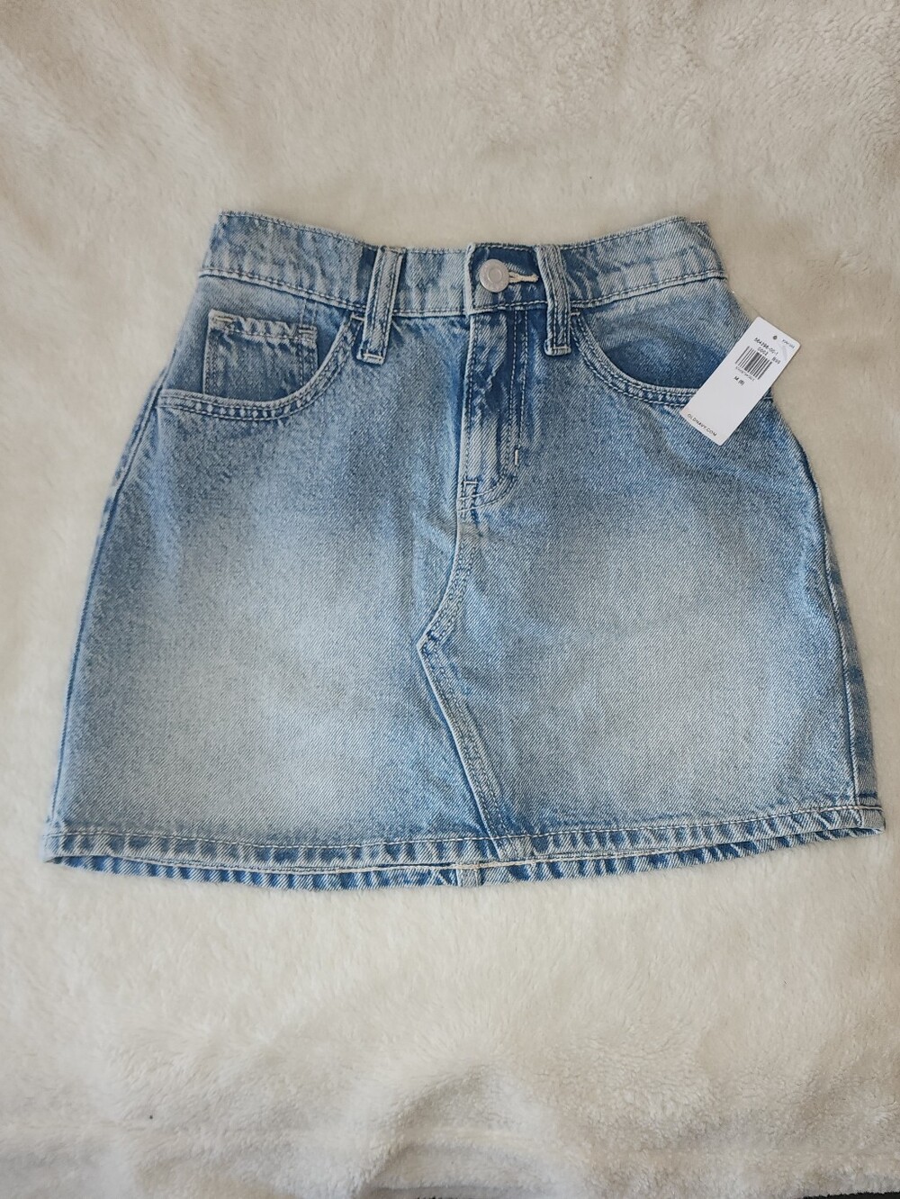 Girls Light Wash Denim Skirt NwT Old NAVY M(8)